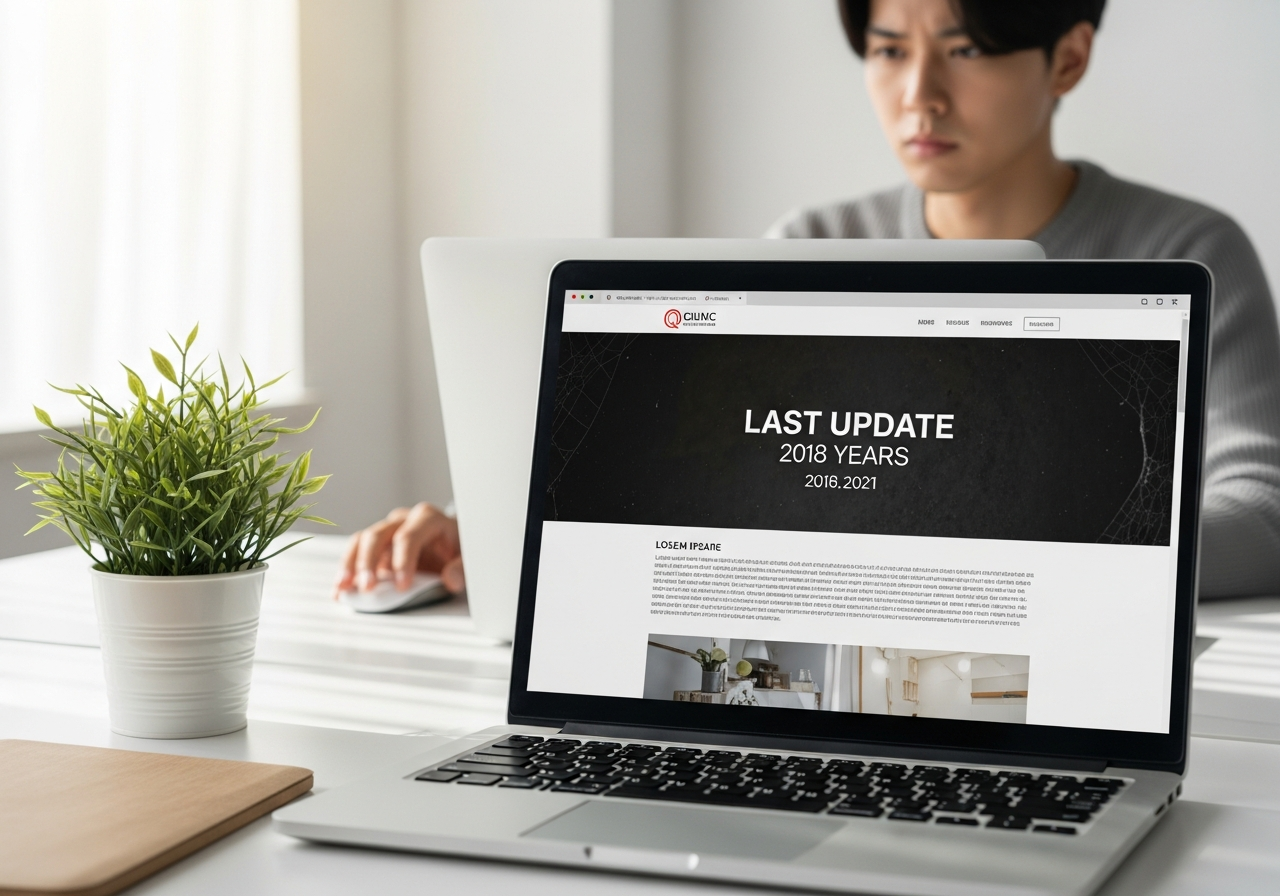 更新されないホームページが会社に与える悪影響